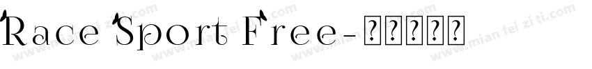 Race Sport Free字体转换